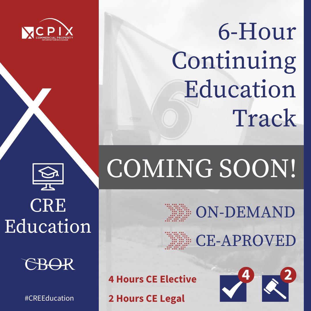 SAVE the Time! CBOR 2021 Commercial Con Ed is on the way! CPIX Commercial Property Information