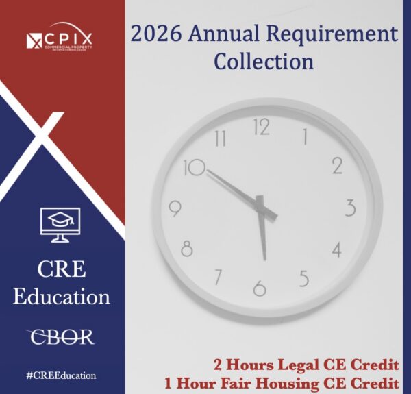 2026 Annual Requirement Collection - 2 Legal, 1 Fair Housing CE Credit